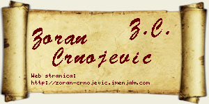 Zoran Crnojević vizit kartica